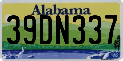 AL license plate 39DN337