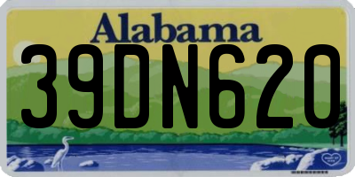 AL license plate 39DN620