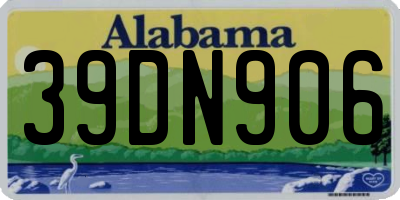 AL license plate 39DN906