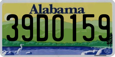 AL license plate 39DO159