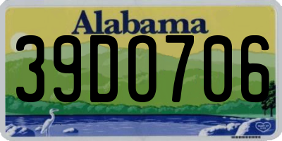 AL license plate 39DO706