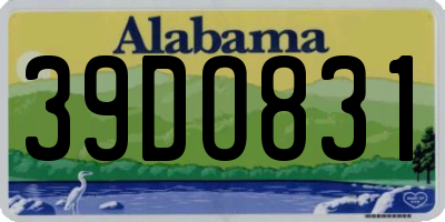 AL license plate 39DO831
