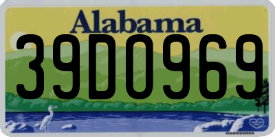 AL license plate 39DO969