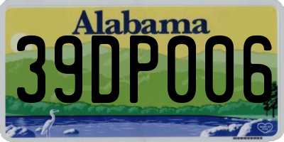 AL license plate 39DP006