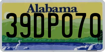 AL license plate 39DP070