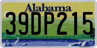 AL license plate 39DP215