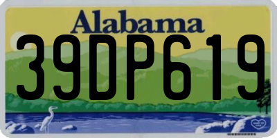 AL license plate 39DP619