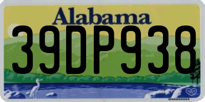 AL license plate 39DP938