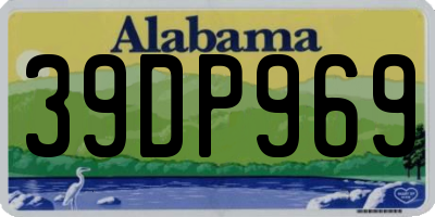 AL license plate 39DP969