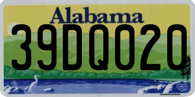 AL license plate 39DQ020