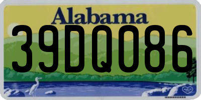 AL license plate 39DQ086