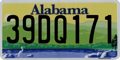 AL license plate 39DQ171