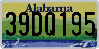 AL license plate 39DQ195