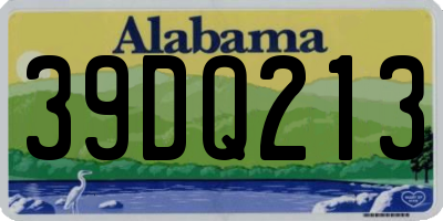 AL license plate 39DQ213