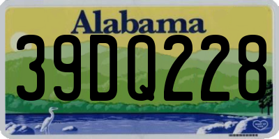 AL license plate 39DQ228