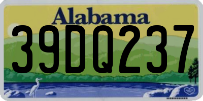 AL license plate 39DQ237