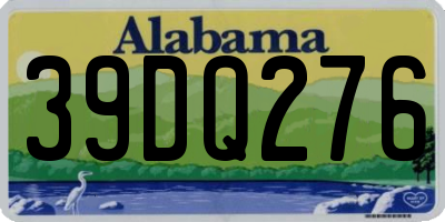 AL license plate 39DQ276