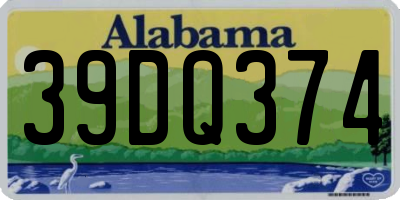 AL license plate 39DQ374