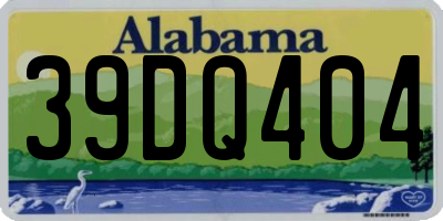 AL license plate 39DQ404