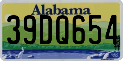 AL license plate 39DQ654