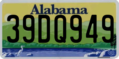 AL license plate 39DQ949