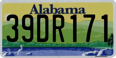 AL license plate 39DR171