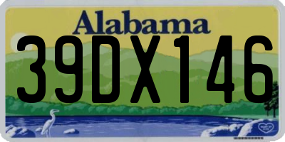 AL license plate 39DX146