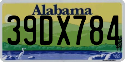 AL license plate 39DX784