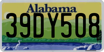 AL license plate 39DY508