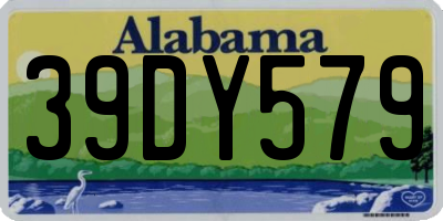 AL license plate 39DY579