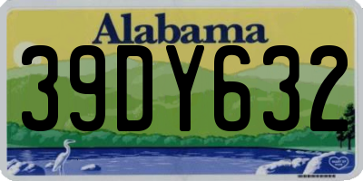 AL license plate 39DY632