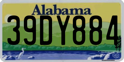 AL license plate 39DY884