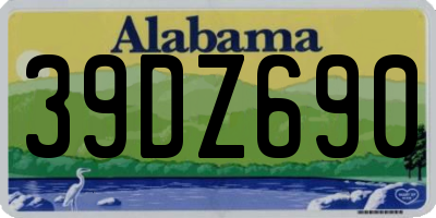 AL license plate 39DZ690