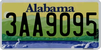 AL license plate 3AA9095