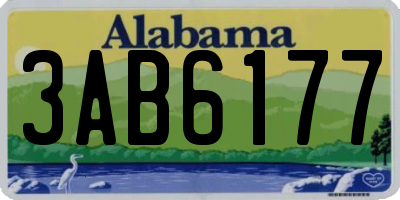 AL license plate 3AB6177