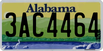 AL license plate 3AC4464