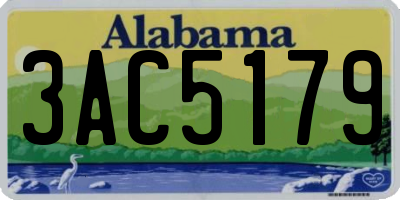 AL license plate 3AC5179
