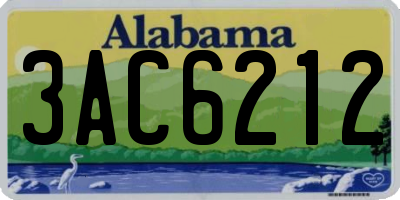 AL license plate 3AC6212