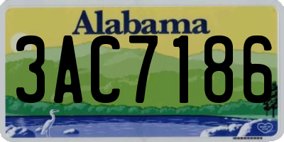 AL license plate 3AC7186