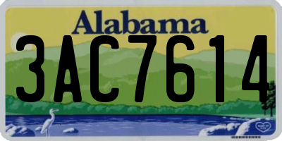AL license plate 3AC7614