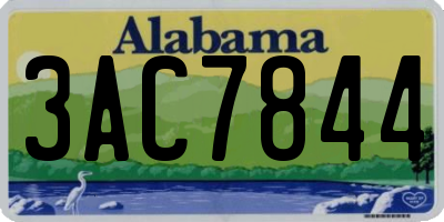 AL license plate 3AC7844