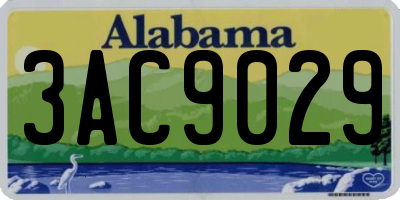 AL license plate 3AC9029