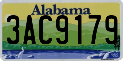 AL license plate 3AC9179
