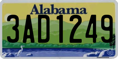 AL license plate 3AD1249