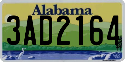 AL license plate 3AD2164