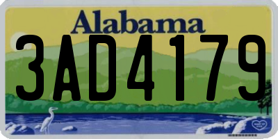 AL license plate 3AD4179