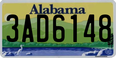 AL license plate 3AD6148