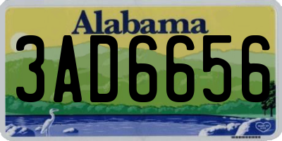 AL license plate 3AD6656