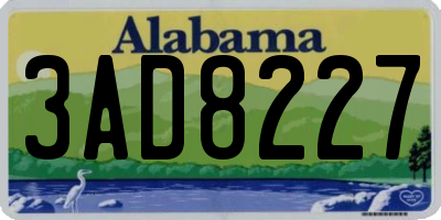 AL license plate 3AD8227