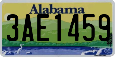AL license plate 3AE1459